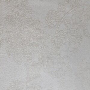 SFERRA King Ivory Floral Damask‎ Jacquard Duvet Cover Luxury Cotton 92X108